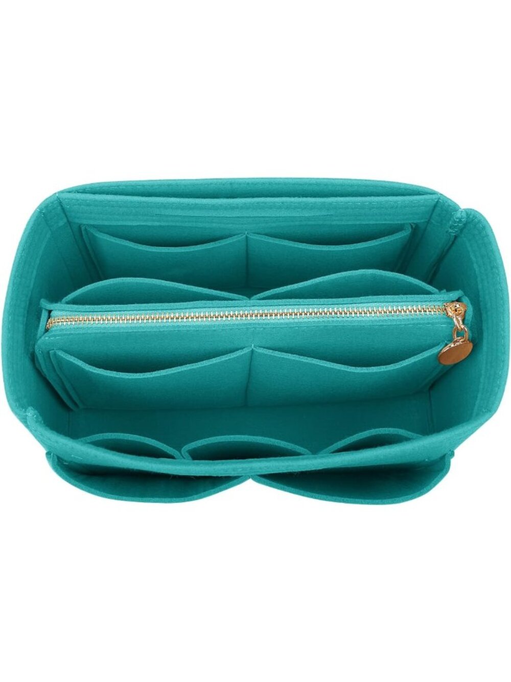 Felt Purse Organizer Insert - Tote Bag Shaper with 5 Dividers for Easy Storage